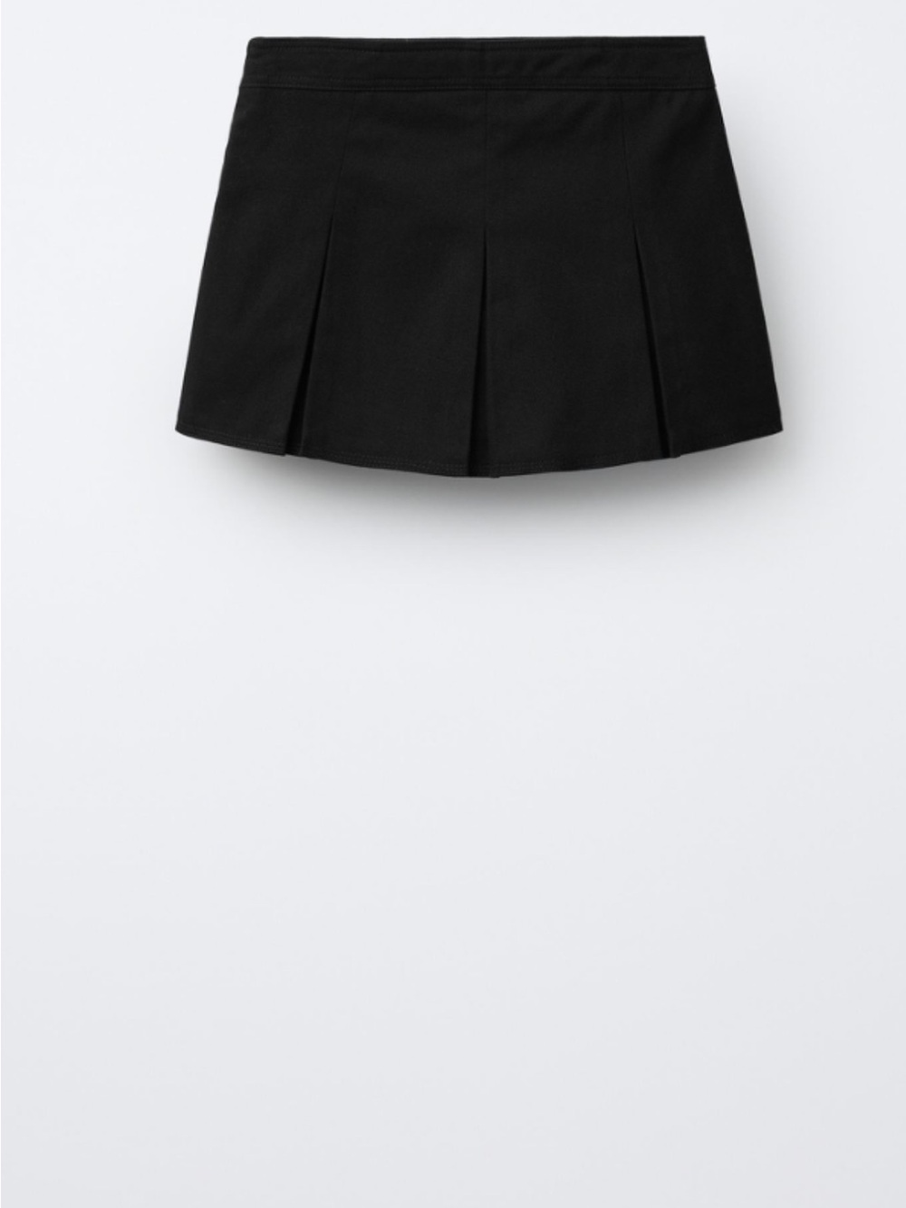 Zara Black Pleated Mini Skirt - Women